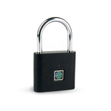 Golden Security Keyless Self Developing Chip USB Rechargeable Quick Unlock Zinc alloy Metal Smart Fingerprint Padlock
